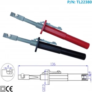 Isoleeritud krokodillklambrid catIII ja banaanühendusega TL22380 Amass