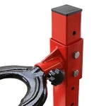 Compresor de muelles hidráulico 1 tonelada en uso para comprimir resorte de suspensión