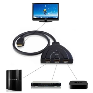 HDMI lüliti 3 porti - HDMI switch 1080p PS3 Xbox HDTV