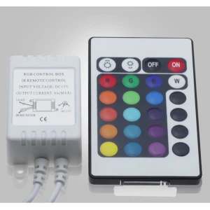 satkit RGB LED-riba kontroller IR-puldiga 24 nuppu YourLed