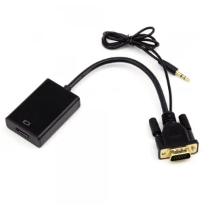 satkit VGA-HDMI konverter heliga video- ja integreeritud heli jaoks