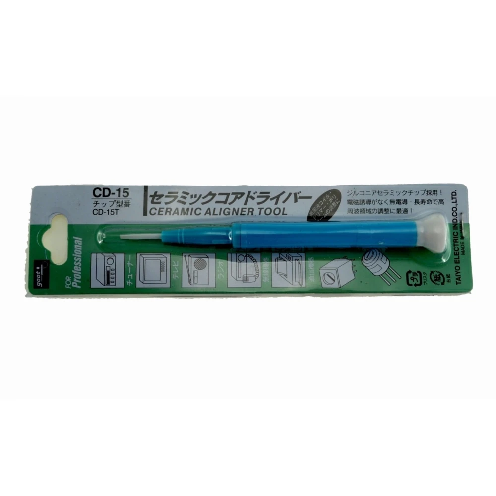 GOOT CD-25 keraamiline reguleerimiskruvikeeraja potentsiomeetritele 2,6mmx0,4mm