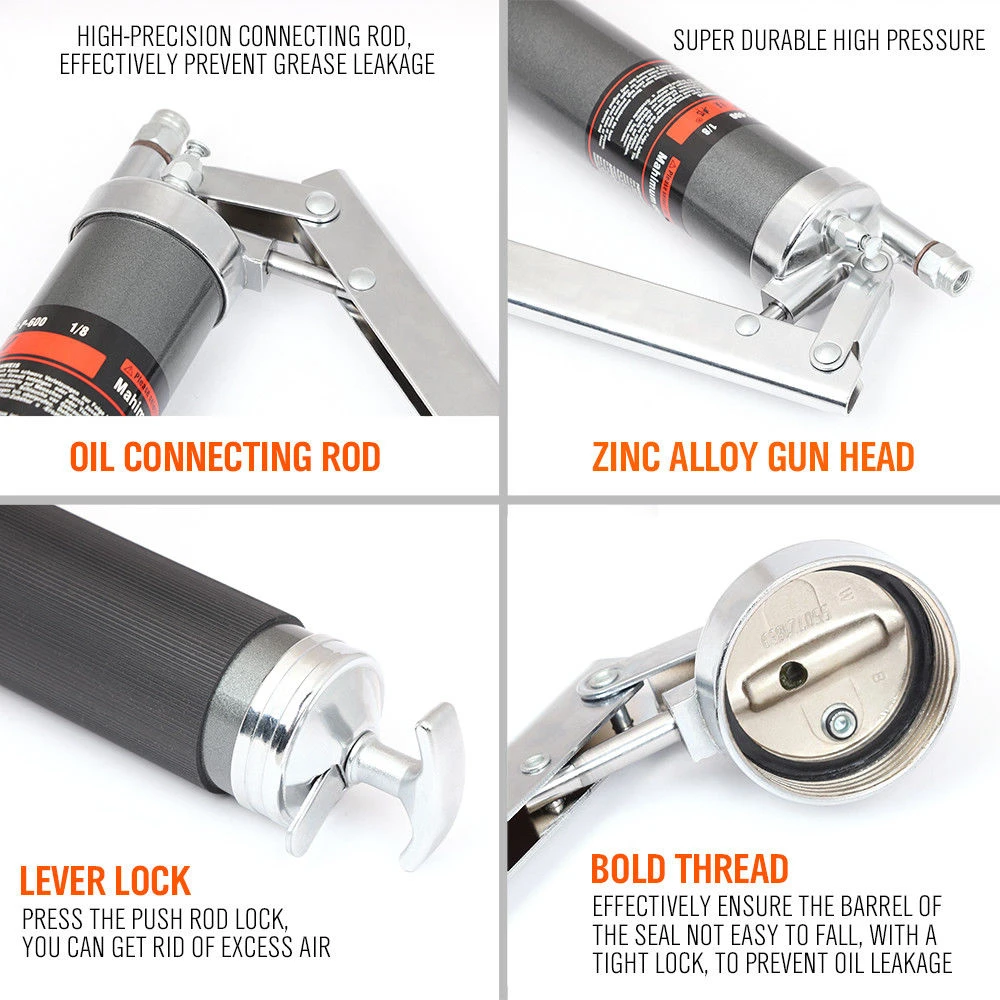 Käsimääre 600ml määrdepumba ja kõrgsurvevoolikuga