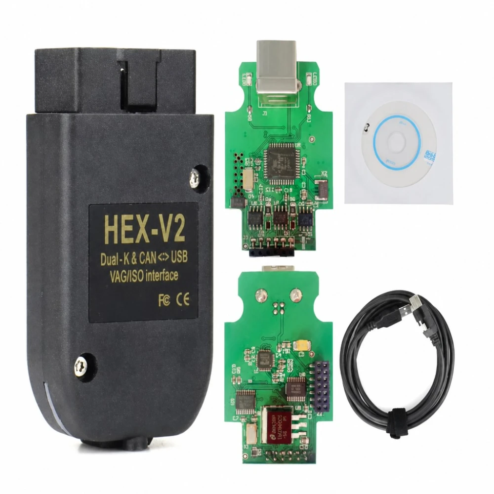 Diagnostikaskanner HEX-V2 VCDS V25.3 ATMEGA162 Ühilduv VW Audi Seat Skoda 1996-2017