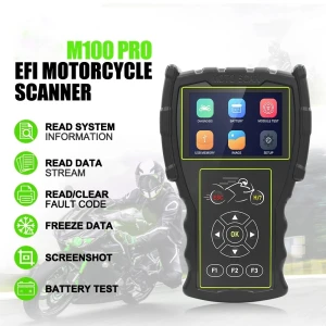 JDiag M100 Pro mootorratta OBD diagnostikaskanner KTM, Honda, Yamaha, Kawasaki, BMW jaoks