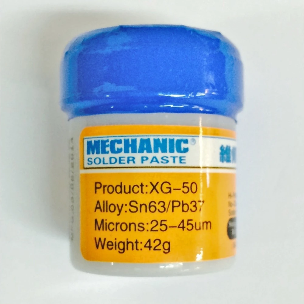 Mechanic XG-50 Sn63/Pb37 jootepasta (10CC - 42GR) elektroonikaparandusteks