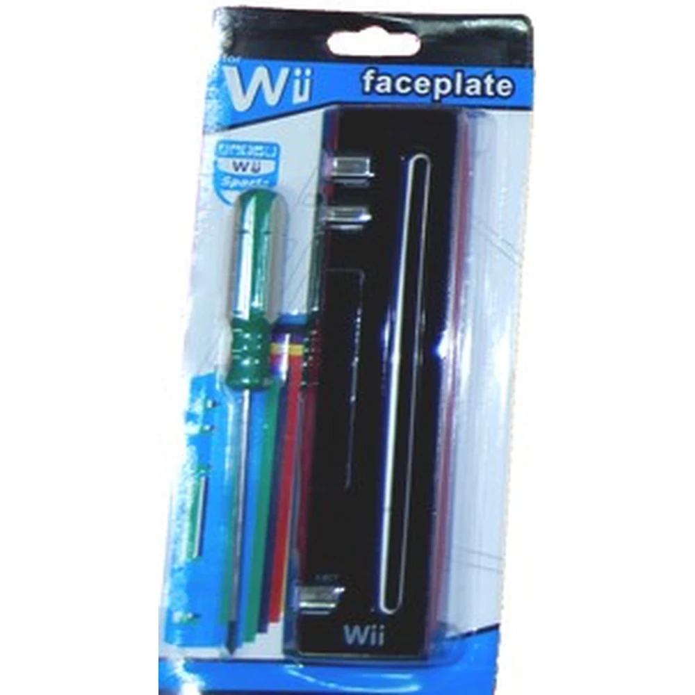 Wii esipaneel must - Nintendo Wii varuosa