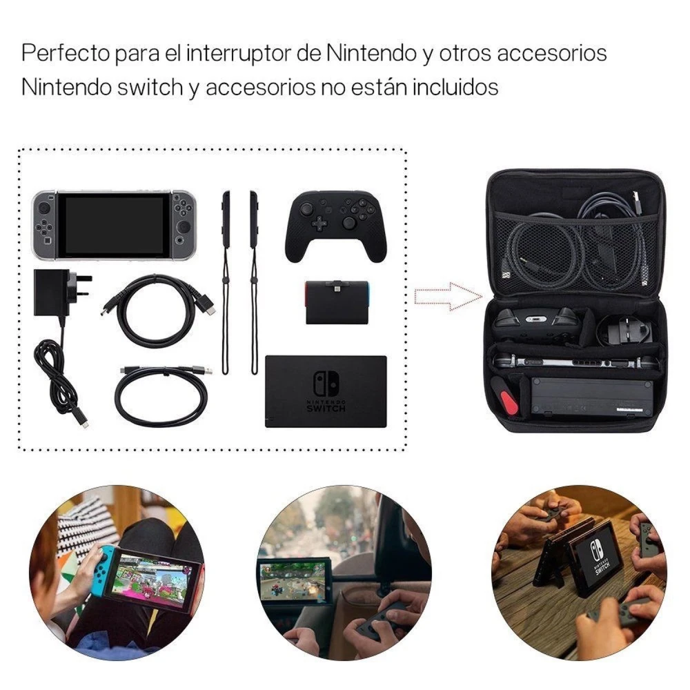 Bolsa de viaje para Nintendo Switch con correa ajustable para el hombro