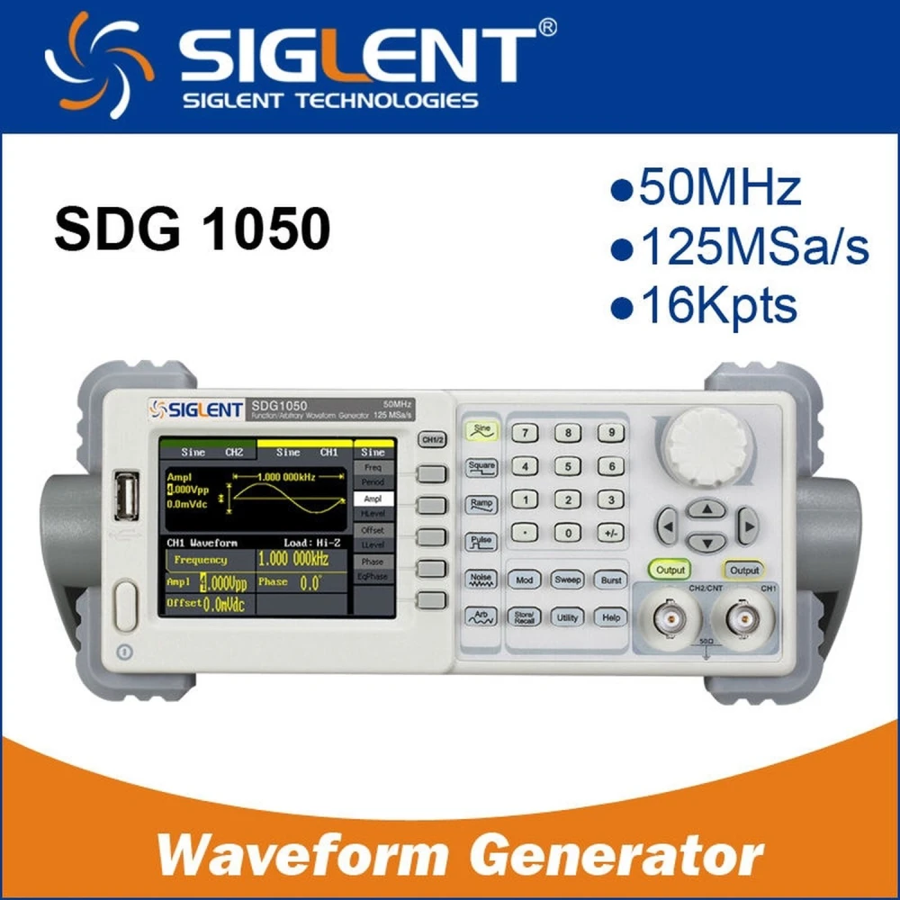 Siglent SDG1050 50MHz funktsioonigeneraator - suur täpsus ja jõudlus
