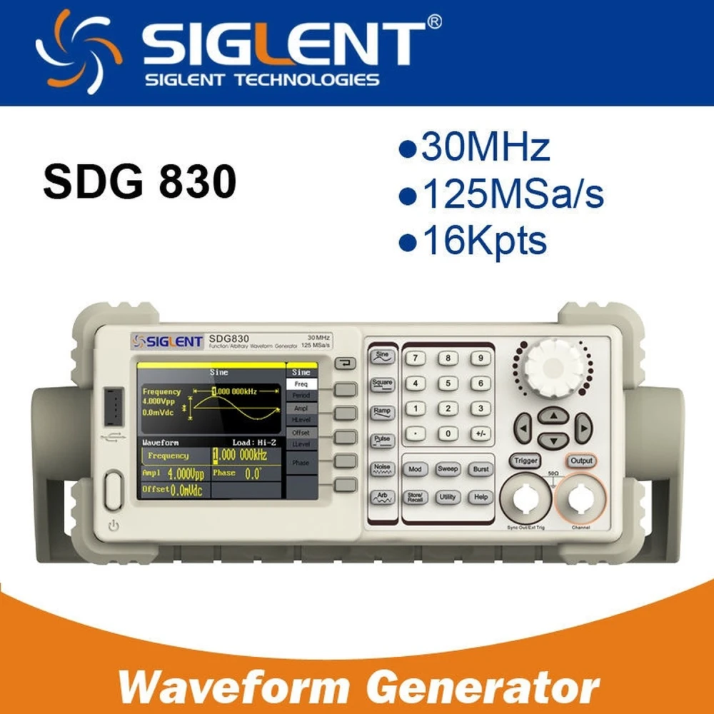 Siglent SDG830 30MHz funktsioonigeneraator elektroonikarakendusteks