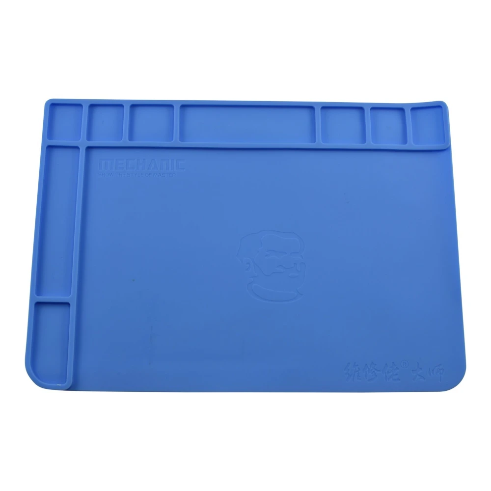 Tapete silicona grande Mechanic con espacios para tornillos y piezas