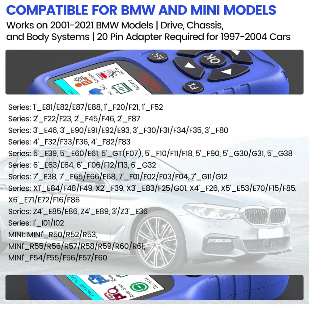 BMW ja Mini OBD2 diagnostikaseade Creator C420 täiustatud funktsioonidega