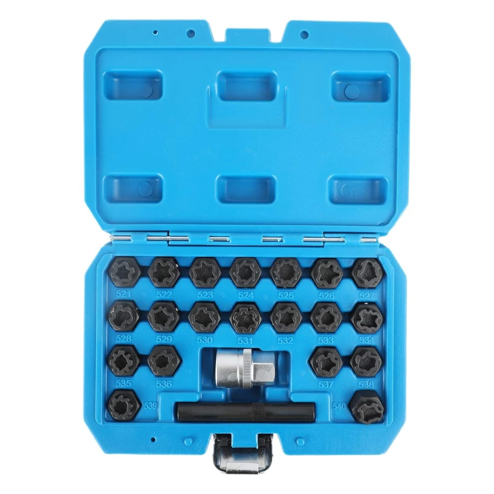 22-osaline velgede lukuvõtmete komplekt VAG sõidukitele