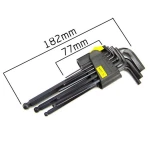 Pika kuuskantvõtmete komplekt kuulotsaga 9 tk 1,5-10mm