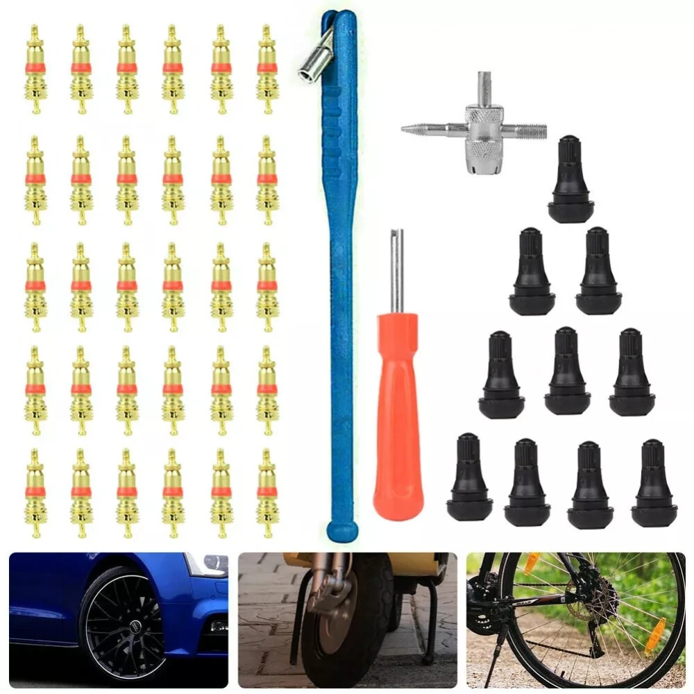 Rehviparanduse ja ventiilide eemaldamise komplekt TSX TOOL 43 tk