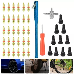 Rehviparanduse ja ventiilide eemaldamise komplekt TSX TOOL 43 tk