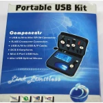 Concentrador USB 4 puertos del kit de viaje USB satkit