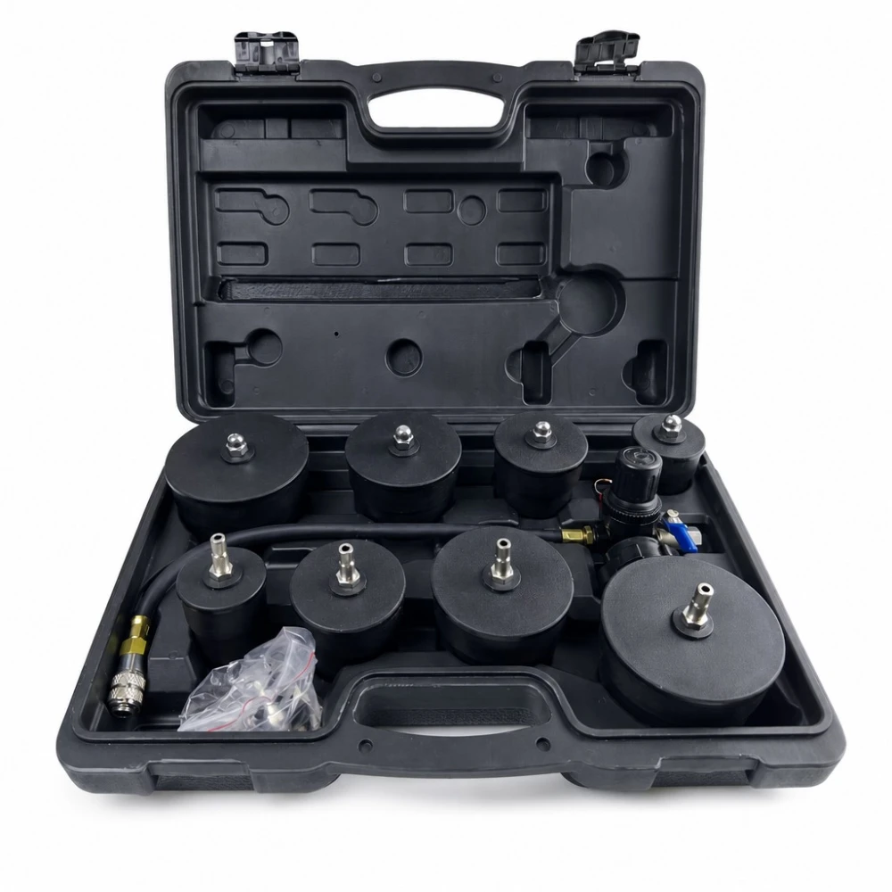 Turbokompressori Lekketester Kit 9 Tükki Manomeetriga Turbo Rõhu Test
