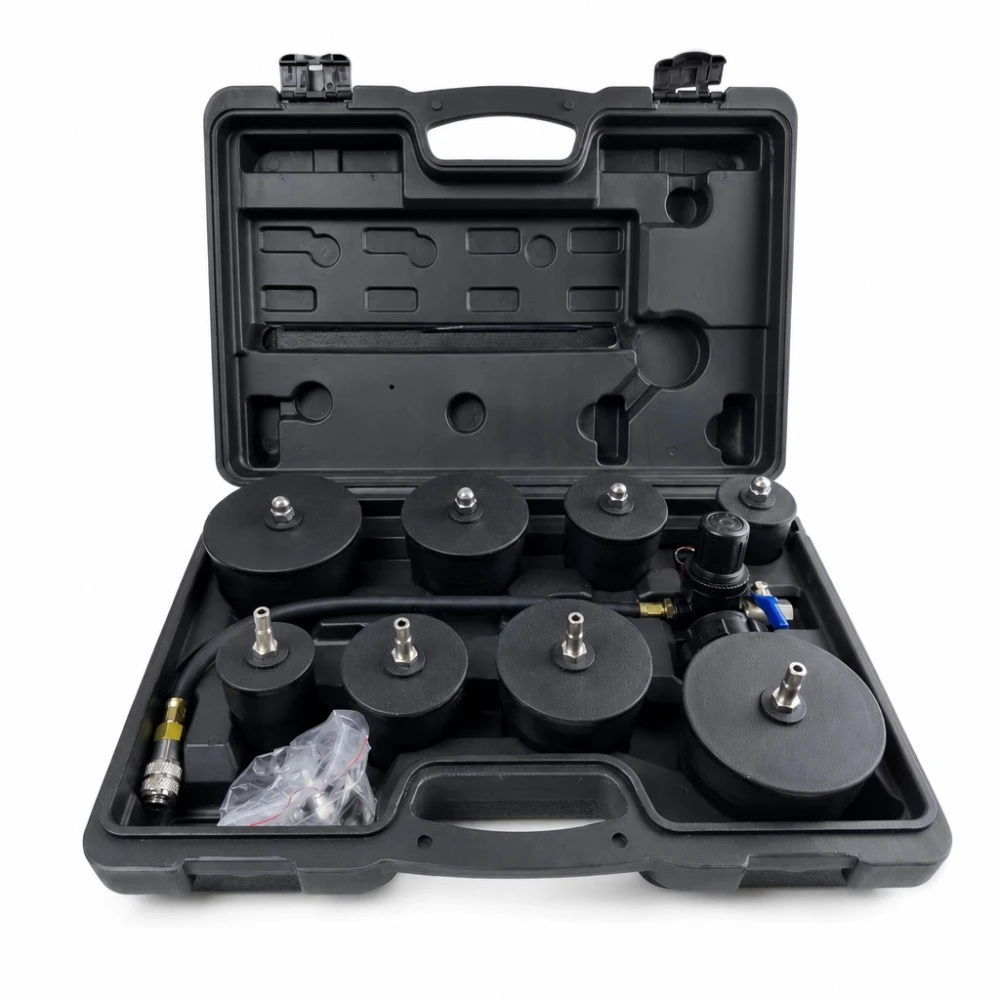 Turbokompressori Lekketester Kit 9 Tükki Manomeetriga Turbo Rõhu Test
