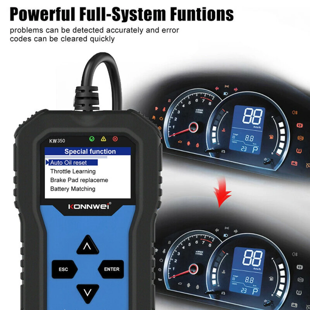 Estuche de nylon duradero para escáner Konnwei KW350