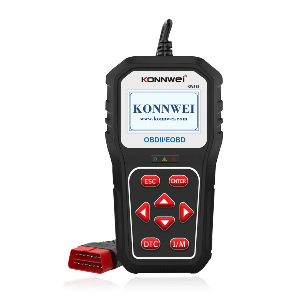 KONNWEI KW818 OBD2 skanner: OBDII koodilugeja autodele alates 1996