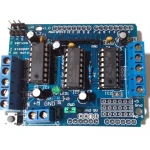 L293d Arduino Shield draiver DC- ja steppermootorite juhtimiseks