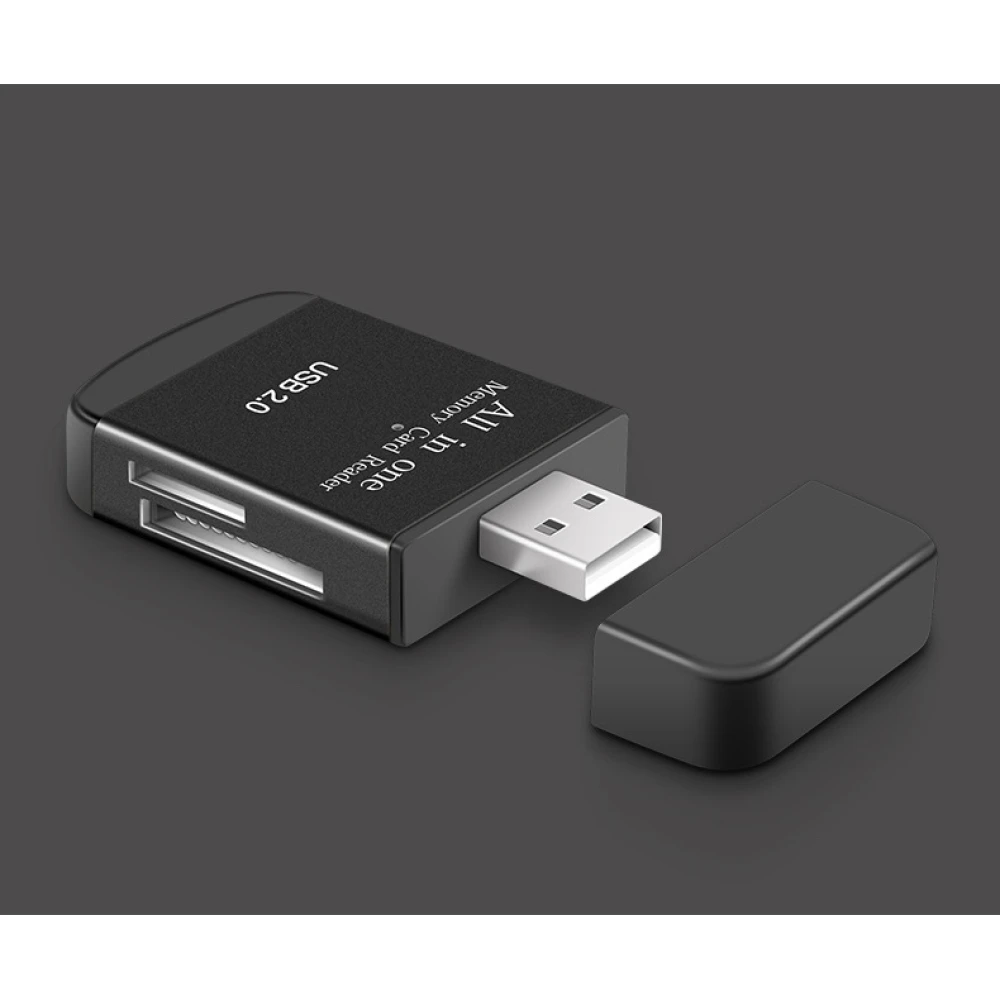 USB 2.0 kõik-ühes mälukaardilugeja Micro SD, MMC, SDHC, TF ja M2 jaoks