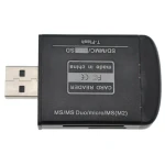 Dispositivo lector de tarjetas de memoria USB 2.0 satkit en color negro