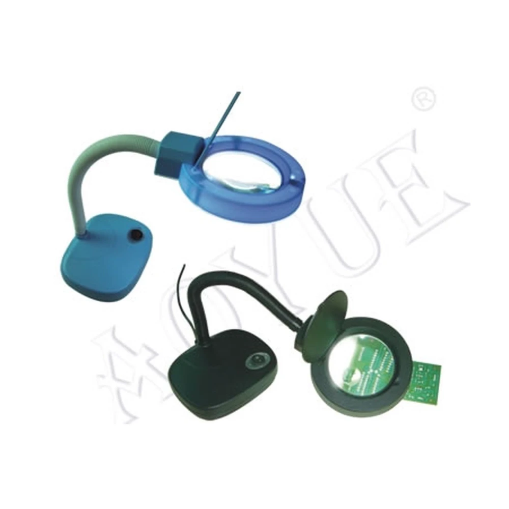 Valgustusega lauaklaas 929 elektroonikatöödeks 5x suurendusega