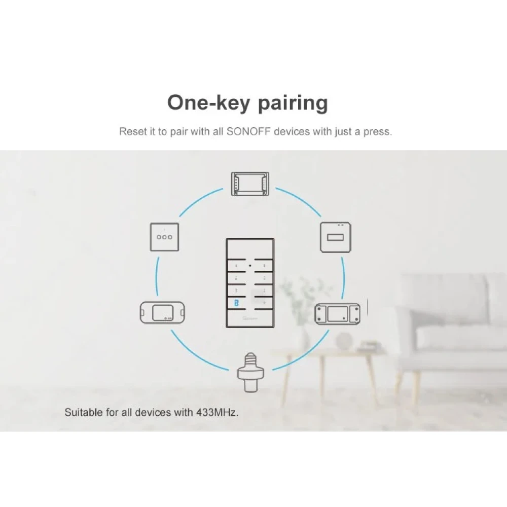 SONOFF RM433R2 kaugjuhtimispult 433MHz RF seadmete juhtimiseks