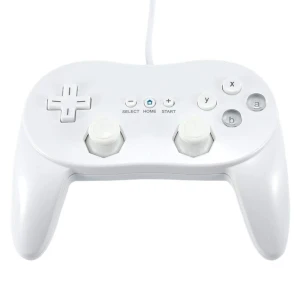 Valge ühilduv Wii Classic Pro kontroller Nintendo Wii jaoks