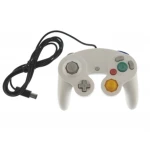 Valge GameCube kontroller Wii jaoks vibratsiooniga - satkit