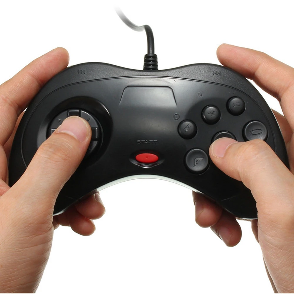 Mando retro Sega Saturn plug and play para PC y Mac