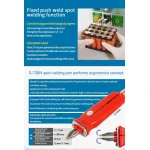 Sunkko 709AD+ punktkeevitusmasin 220V koos jootekolviga 18650 liitiumakule