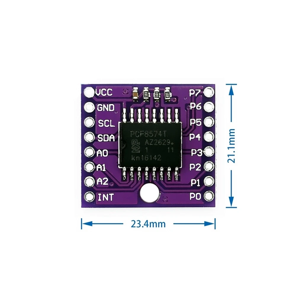 I2C PCF8574T moodul Arduino jaoks - E/S portide laiendus