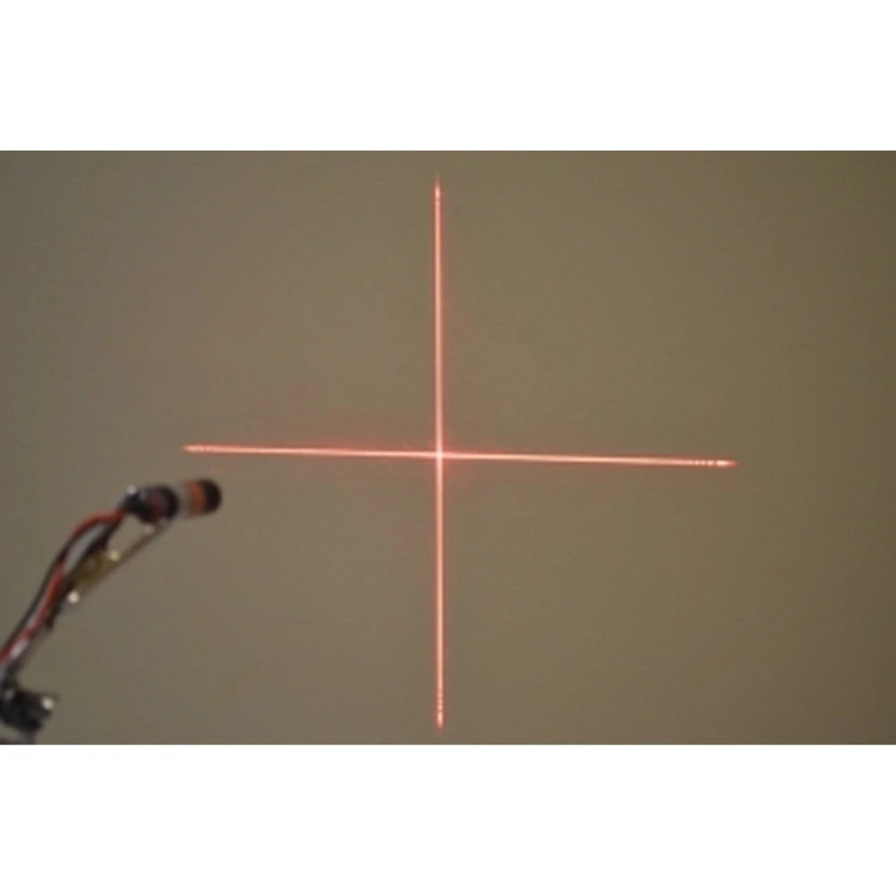 Punane ristlaser moodul 5mW 3V-5V elektrooniliseks mõõtmiseks