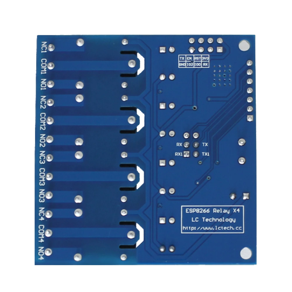 ESP8266 4-kanaliline WiFi releemoodul kaugjuhtimiseks