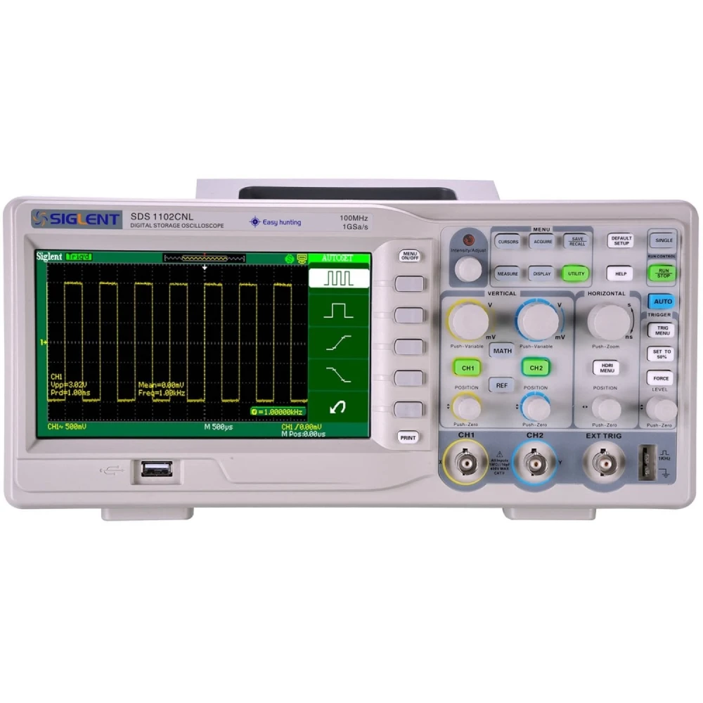 Siglent SDS1102CNL digitaalne ostsilloskoop 100mhz 7