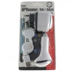 3-in-1 laadijate komplekt Apple iPod, iTouch, iPhone 3G jaoks