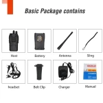 2 tk Baofeng BF-888S UHF 5W raadiosaatja komplekt kõrvaklapiga