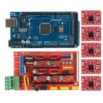 Reprap RAMPS 1.4 + Arduino Mega + 5 A4988 samm-mootori draiverit 3D-printeritele