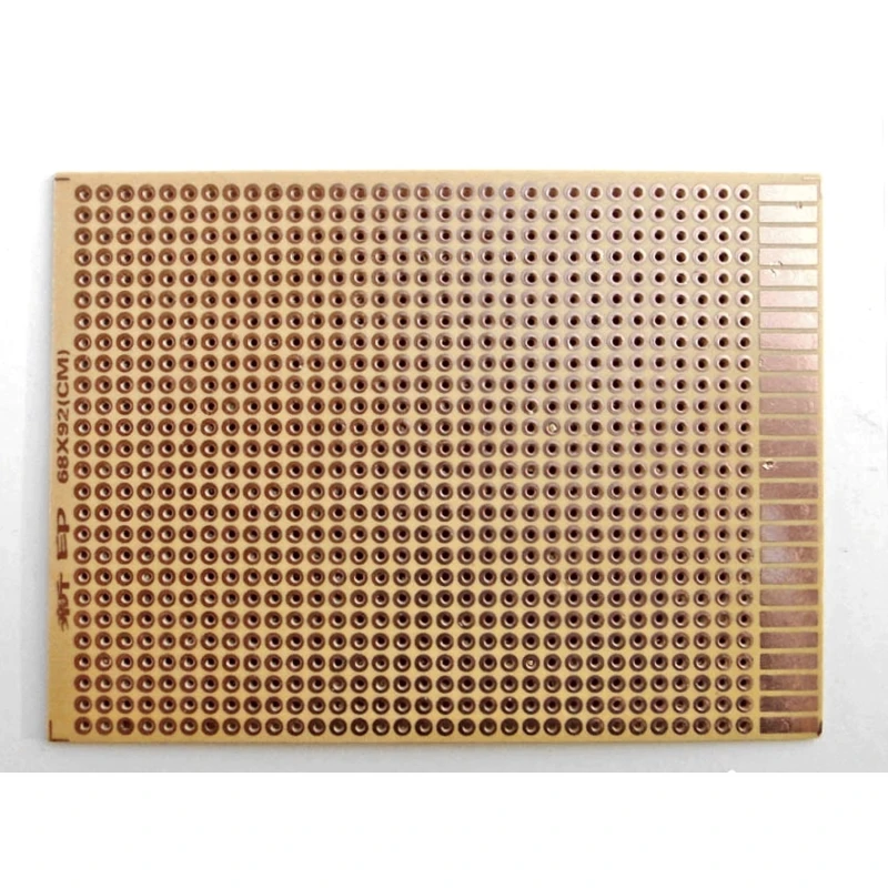 7x9 prototüüpide bakeliitplaat elektroonika- ja Arduino projektidele