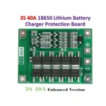 Placa de protección para baterías de litio 3S 40A con componentes electrónicos
