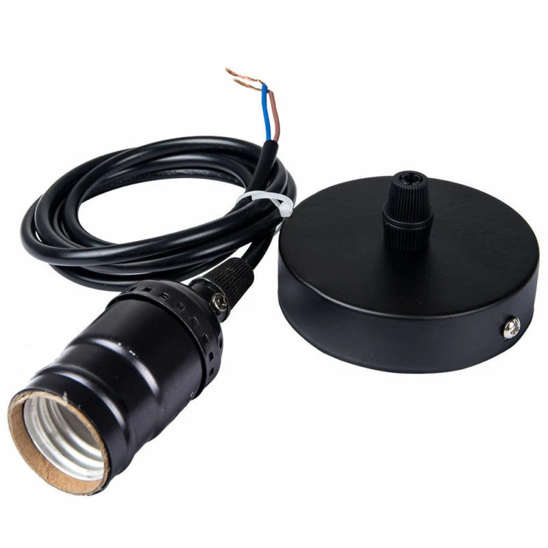 Vintage retro tööstuslik Edison E27 lambipesa kaabliga 1,1m MOD G1