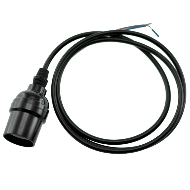 Vintage retro tööstuslik Edison E27 lambipesa kaabliga 1,1m mudel B1