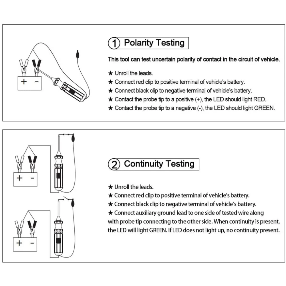 DY18 autoahela tester 12V ja 24V elektridiagnostikaks