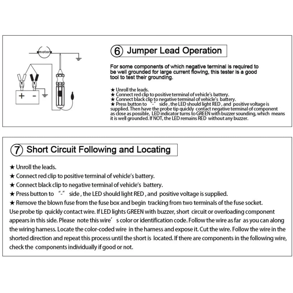 DY18 autoahela tester 12V ja 24V elektridiagnostikaks