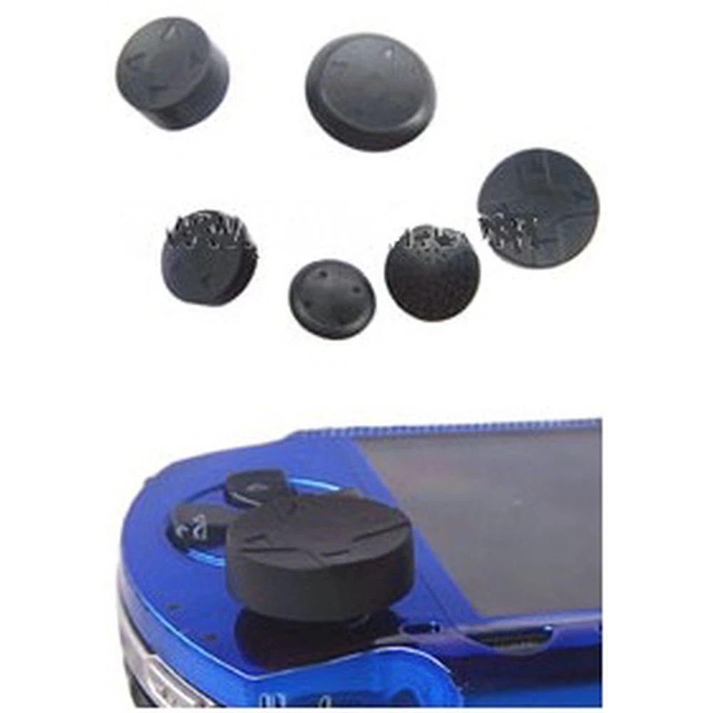 PSP Analog Stick Armor 6in1 komplekt must remontimiseks ja vahetuseks