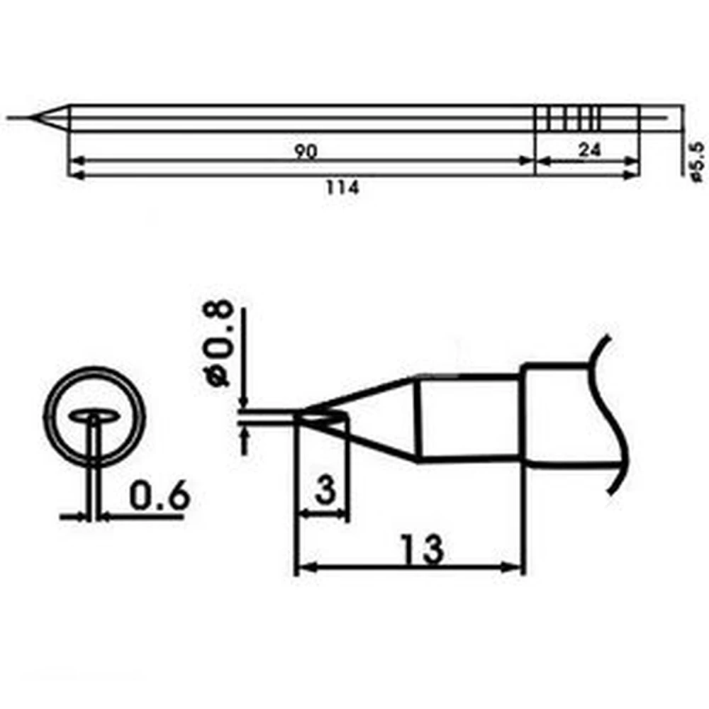 Aoyue LF-08LD jootekolvi otsik koos takistiga jootmisjaamadele