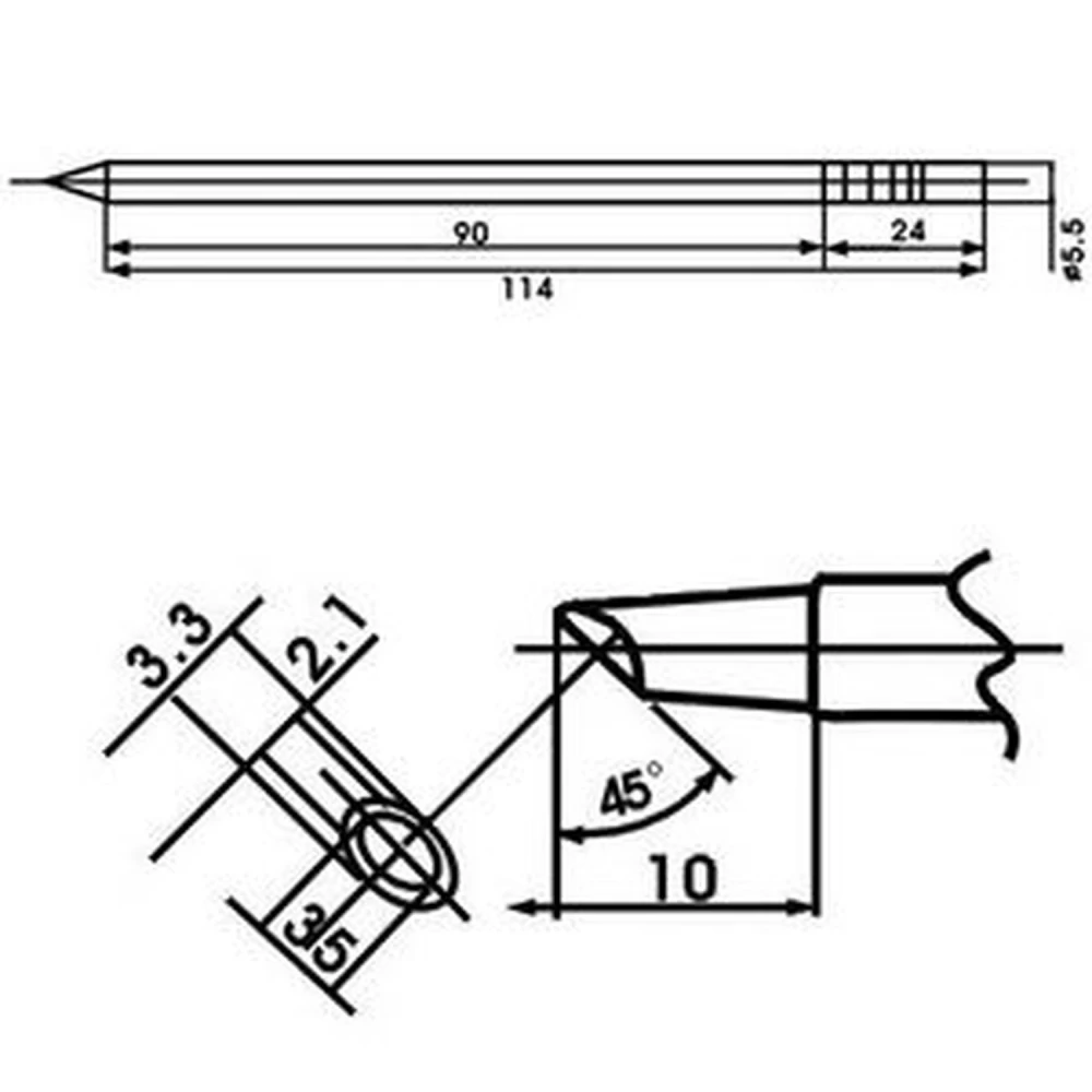 Aoyue LF-3BCM jootekolvi otsik koos takistiga jootmisjaamadele